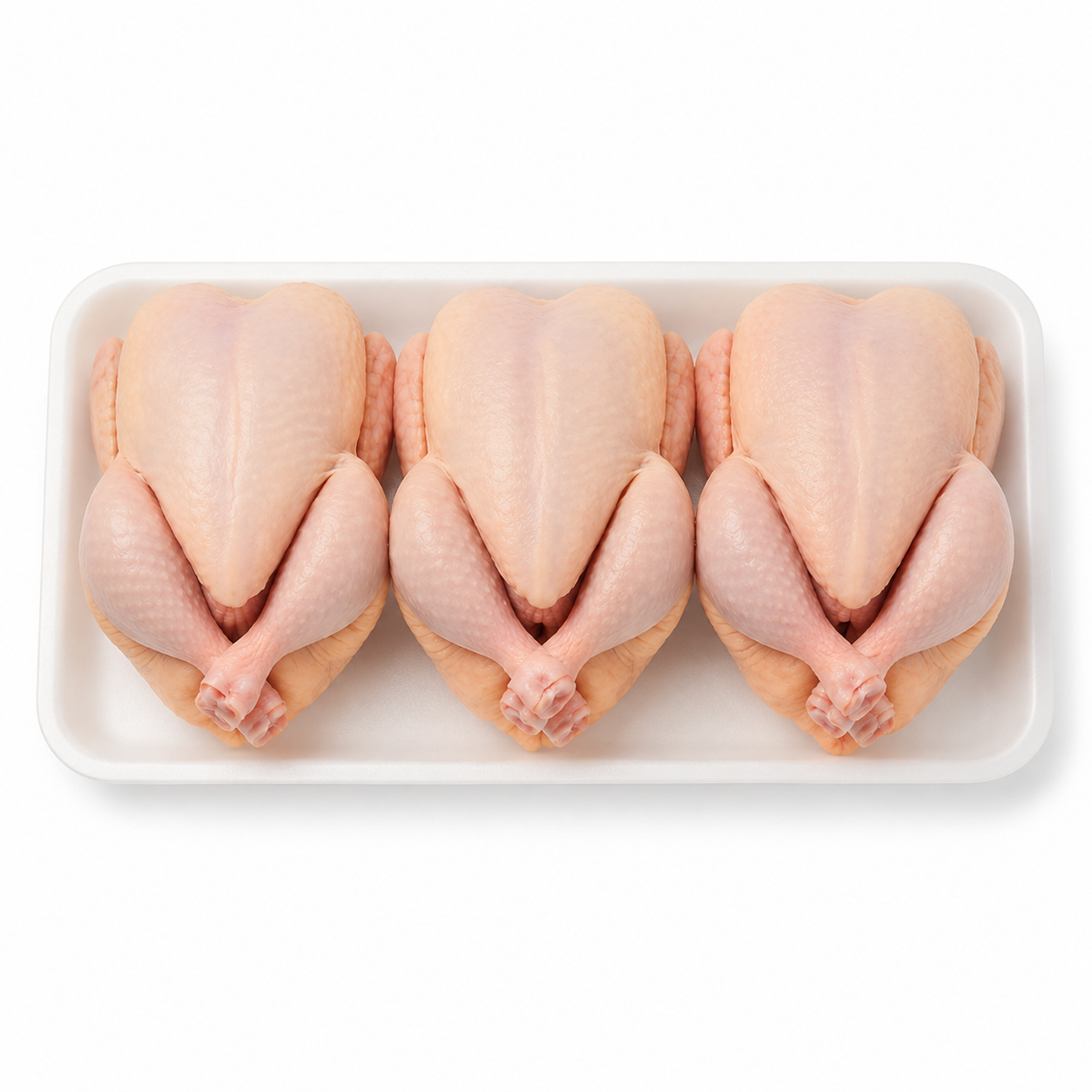 Three Regular Whole Chicken (Uncut) - 6lb pack