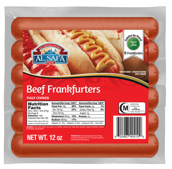 Beef Franks (Sausage) - 340gm pack